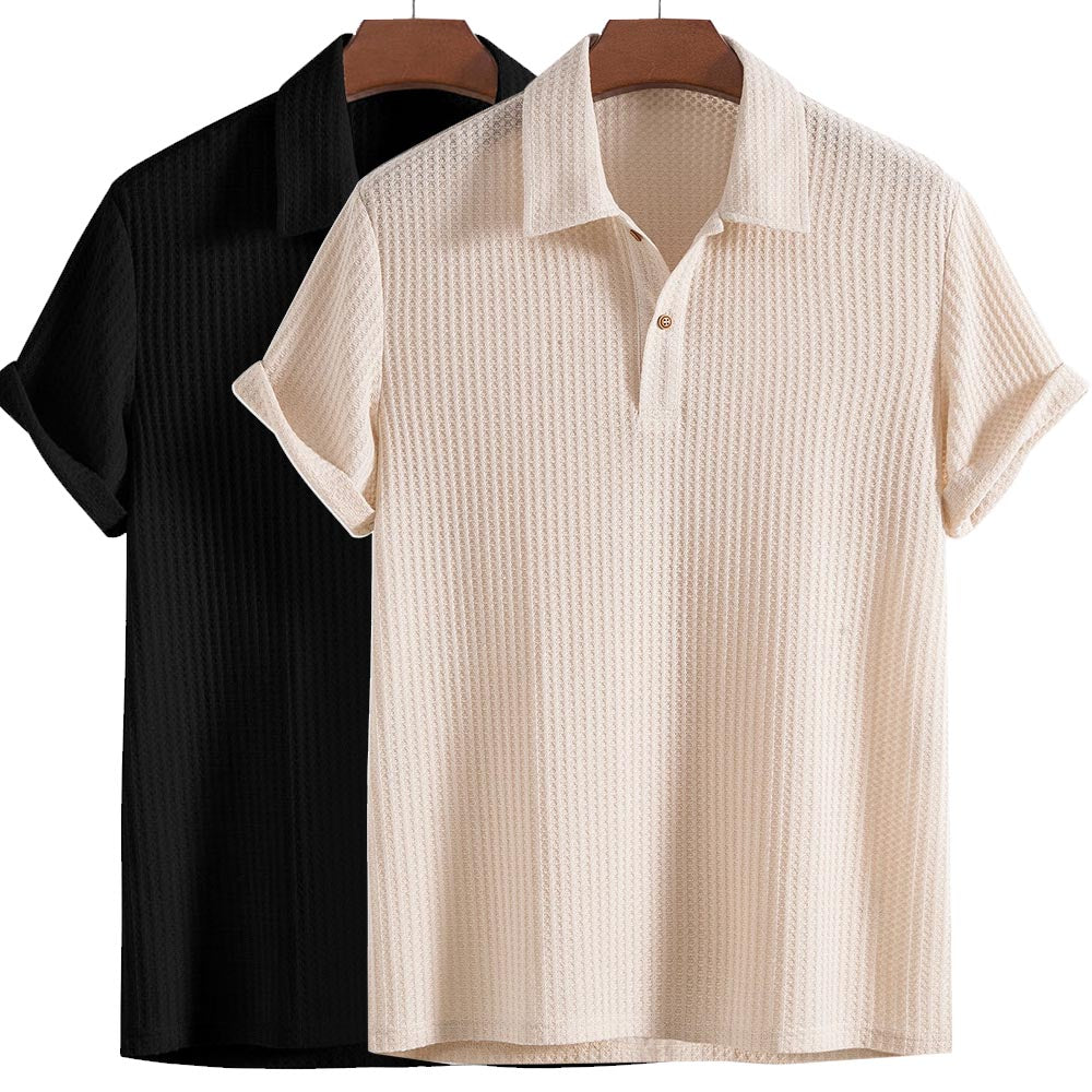 Bianco Waffle Shirt