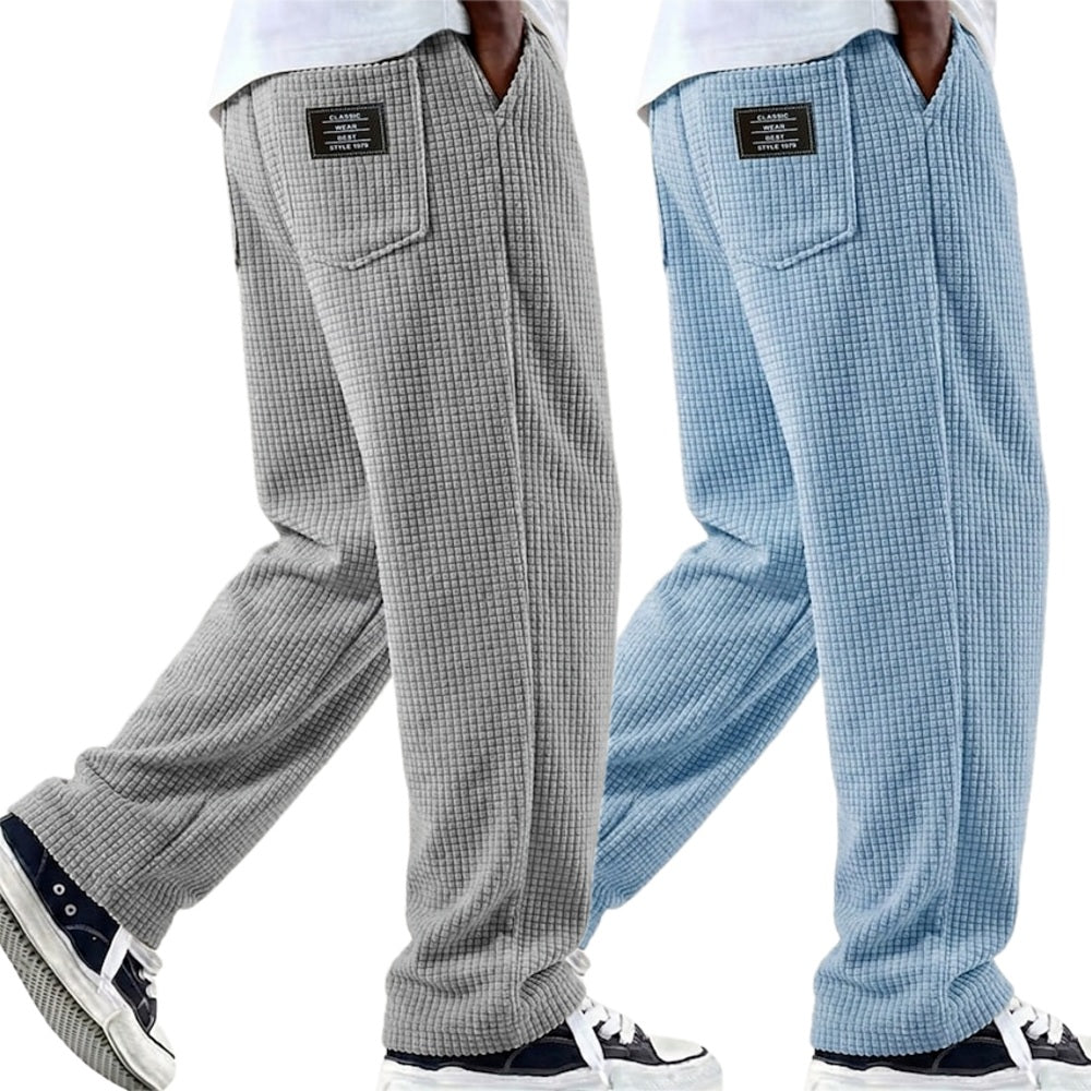 Elliot Vance Waffle Pants - Grey - view 2