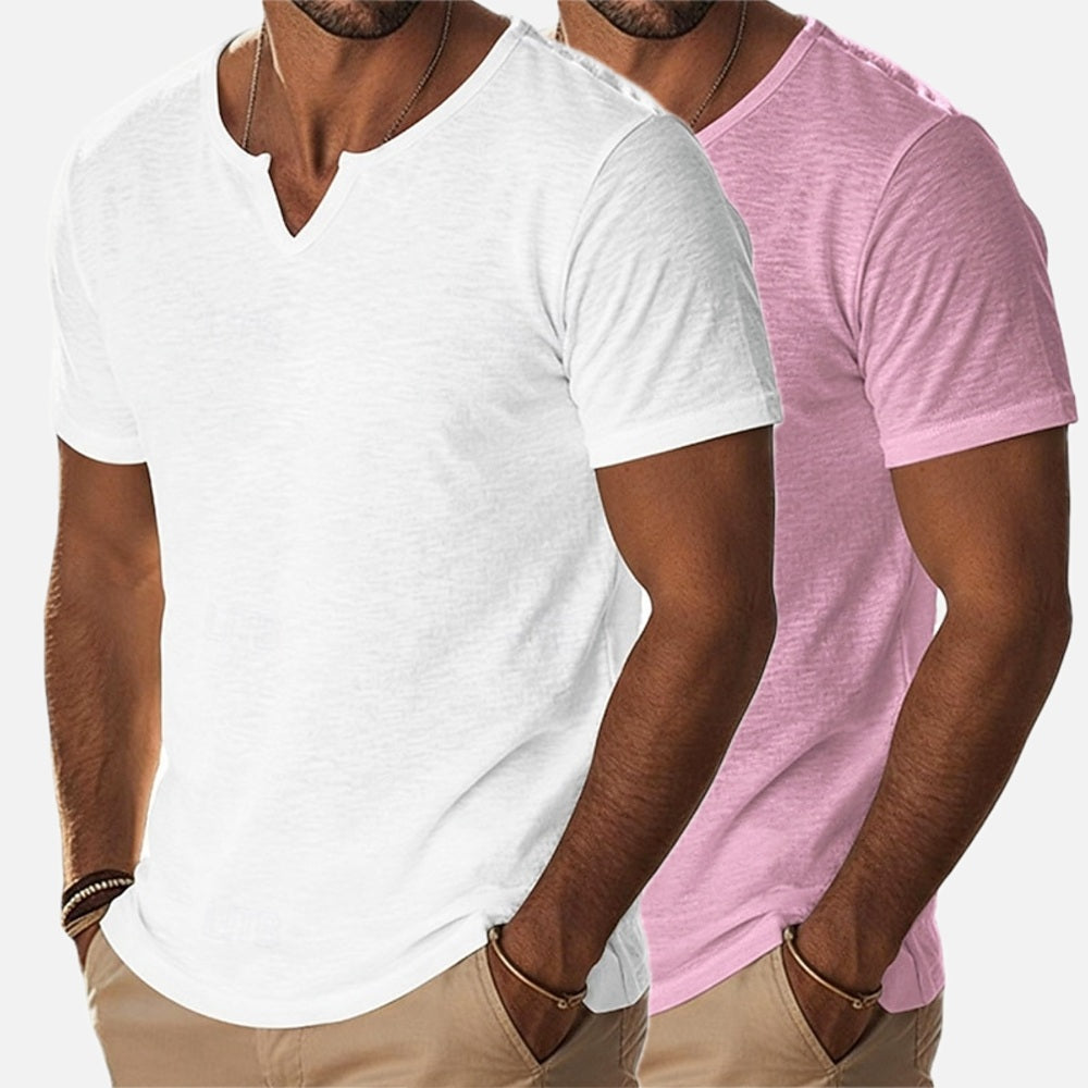 Emmett Vale V-Neck Tee - White - view 2
