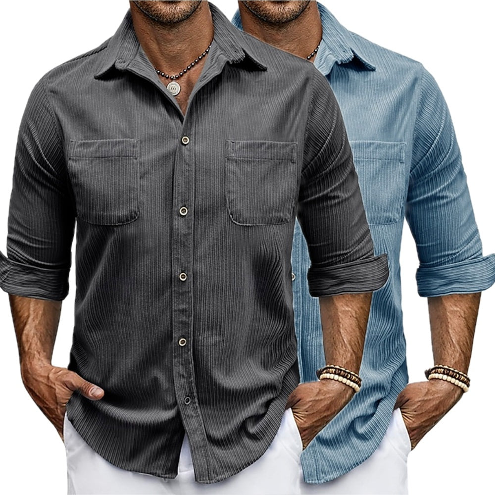 Gideon Hale Pocket Shirt - Blue - view 2