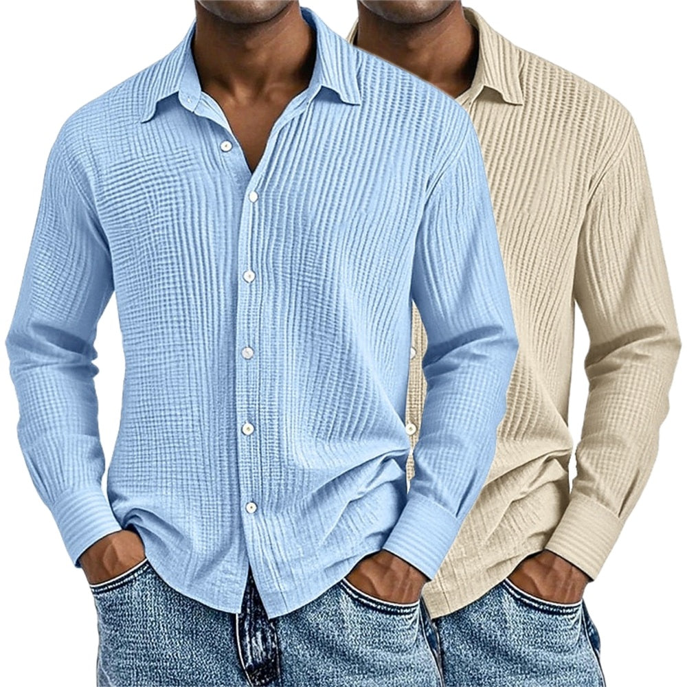 Ira Steele Textured Shirt - Blue - view 2