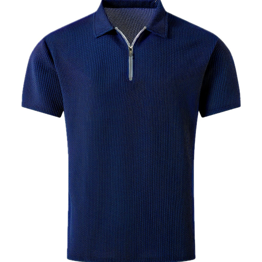 Noah Ellis Half-Zip Shirt - Navy - view 1