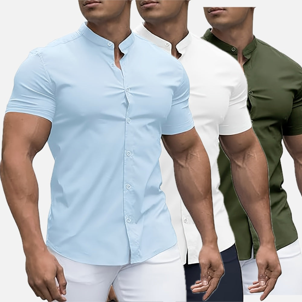 Owen Clarke Button-Up Shirt - Blue - view 2