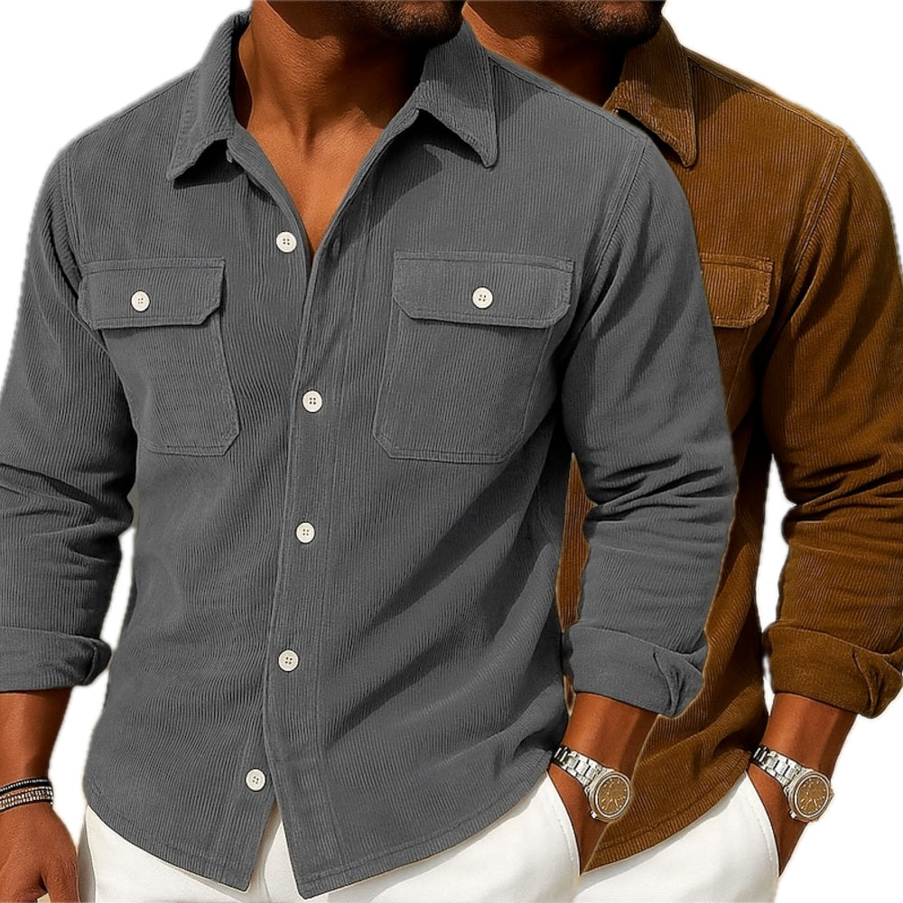 Rafael Stone Pocket Shirt - Grey - view 2