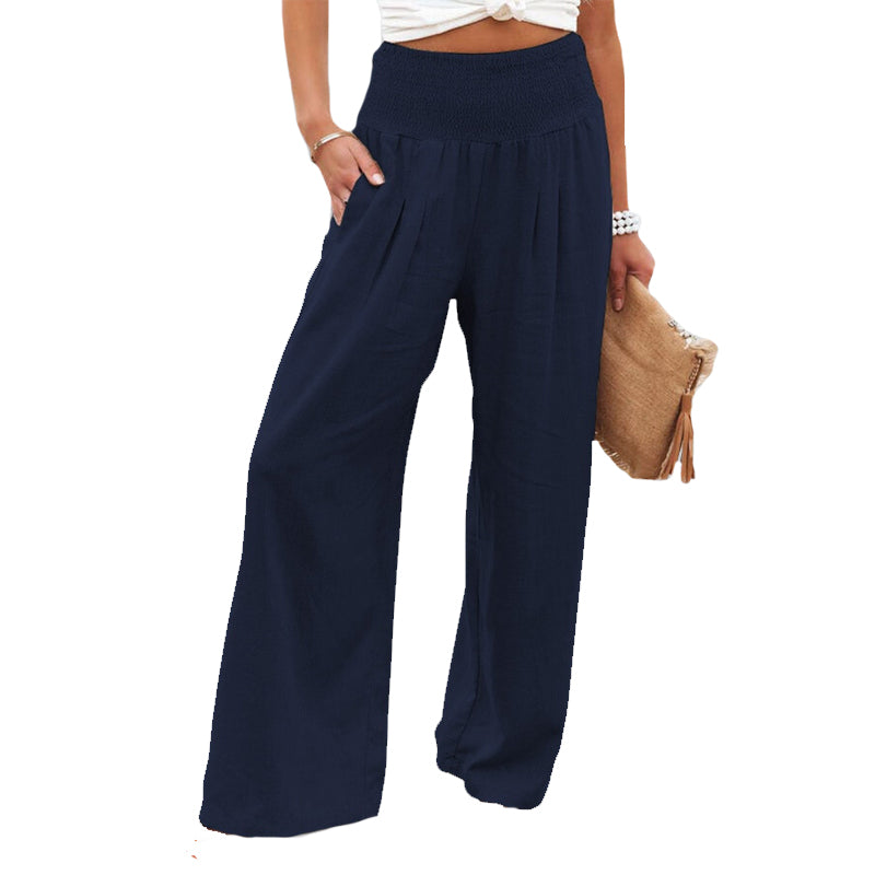 Calienne Classic Wide Leg Trousers