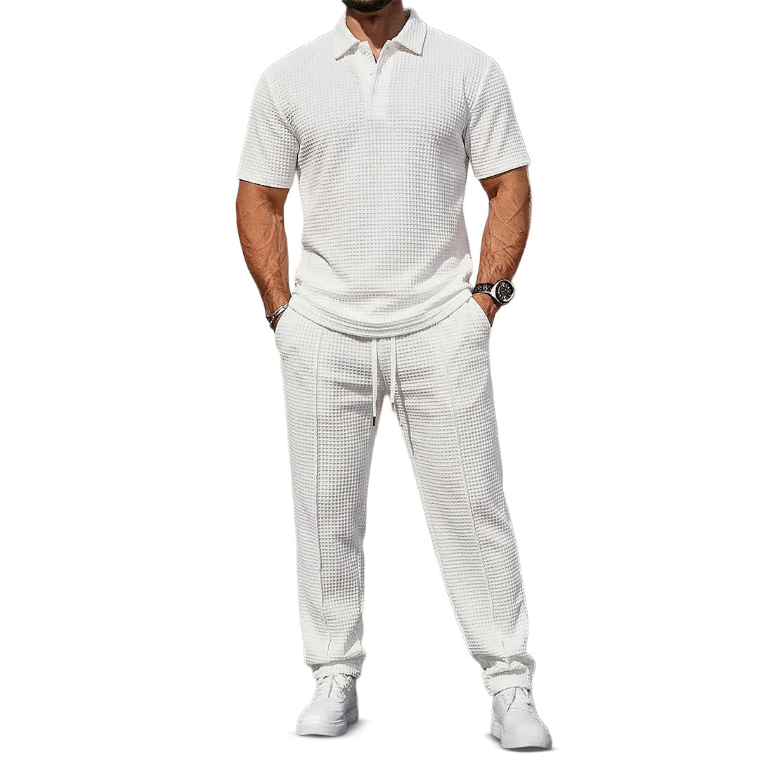 Beckett Waffle-Knit Set