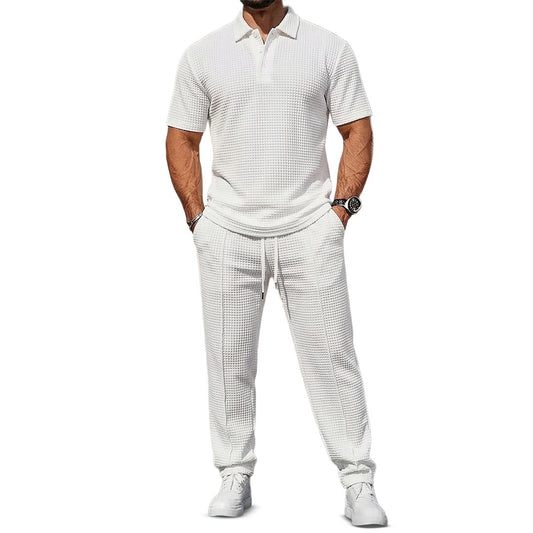Beckett Waffle-Knit Set