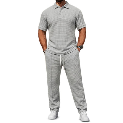Beckett Waffle-Knit Set