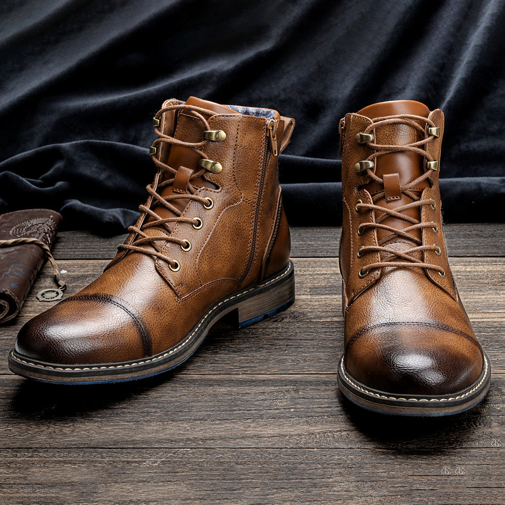 Golden Point Vegan-Leather Boots - Image 5