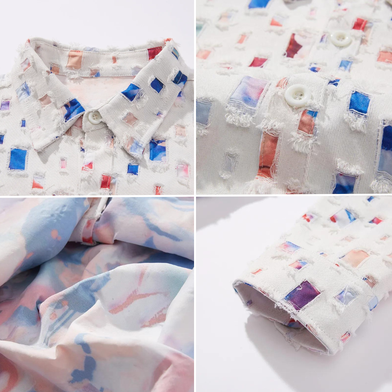 Eldis Denim Frayed Shirt