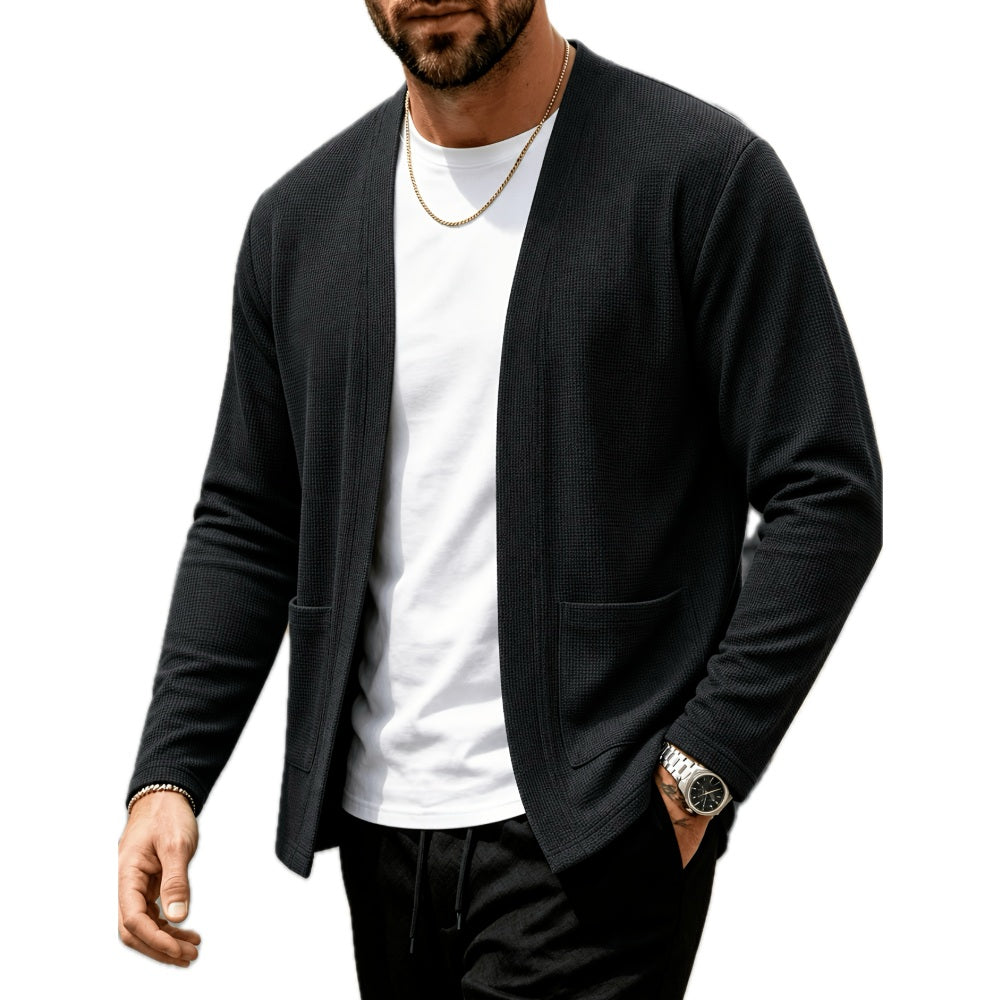 Adrian Brooks Open-Front Cardigan - Black - view 1