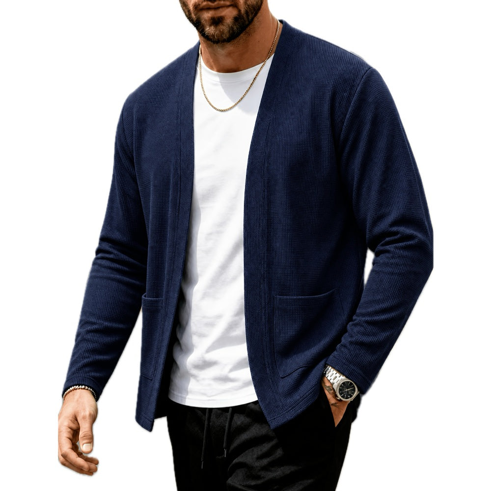 Adrian Brooks Open-Front Cardigan - Navy - view 1