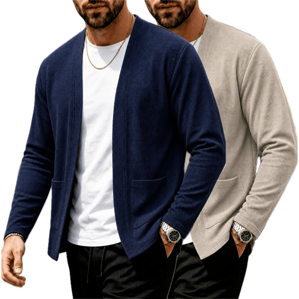 Adrian Brooks Open-Front Cardigan - Navy - view 2