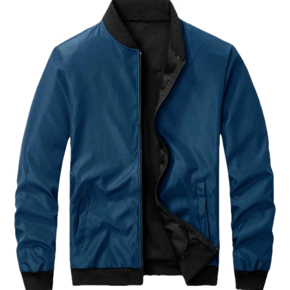 Adrian Cole Baseball Jacket - Blue - view 1