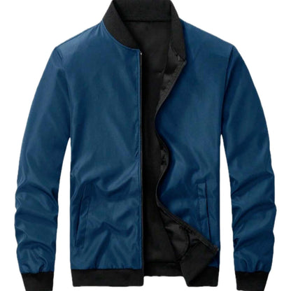 Adrian Cole Baseball Jacket - Blue - view 1