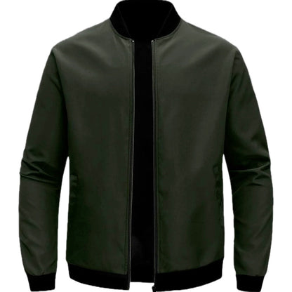Adrian Cole Baseball Jacket - Dark Green - view 1