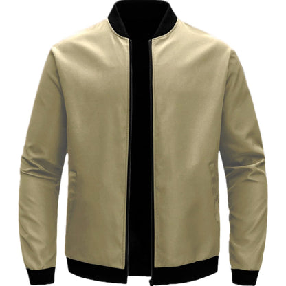Adrian Cole Baseball Jacket - Khaki - view 1