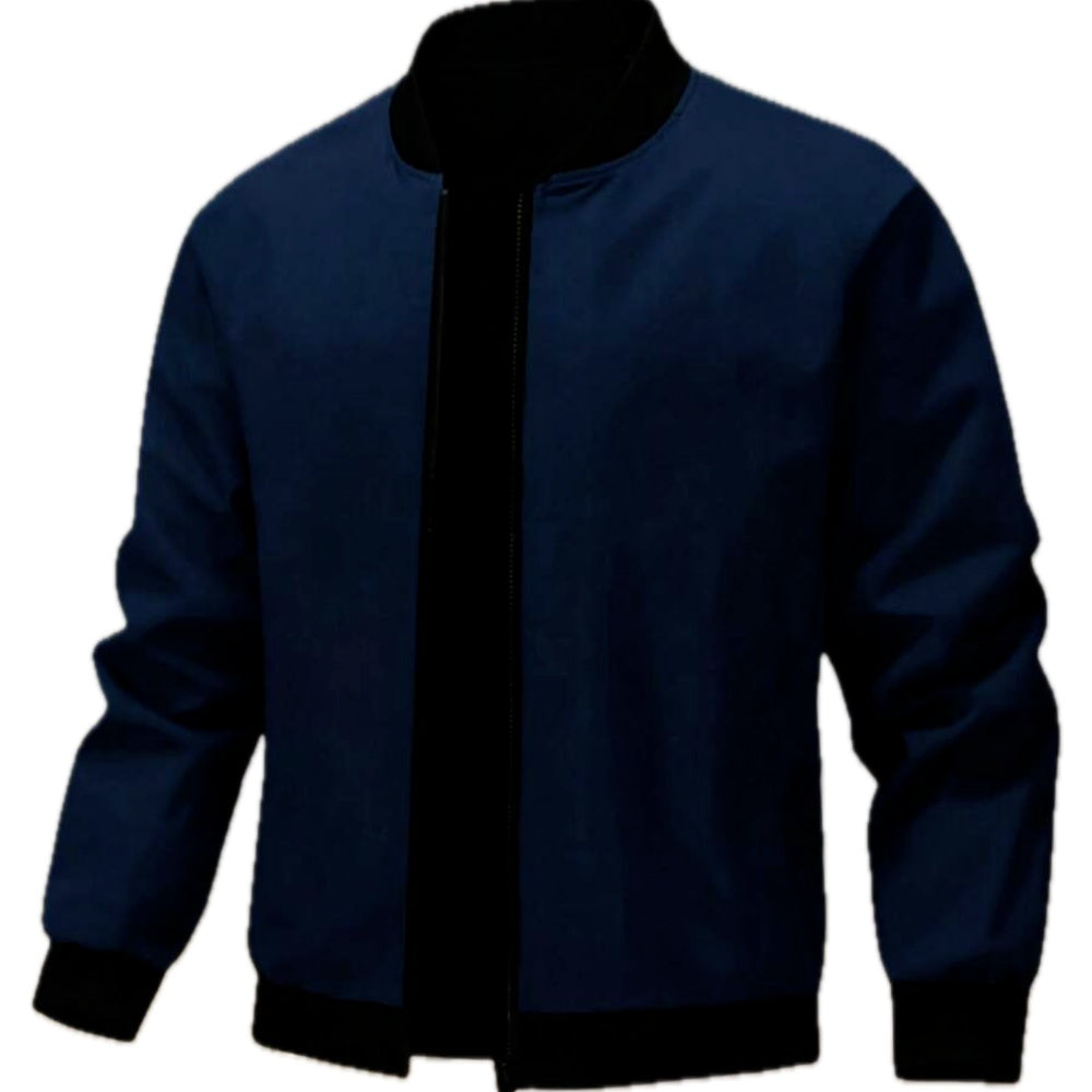 Adrian Cole Baseball Jacket - Navy - view 1