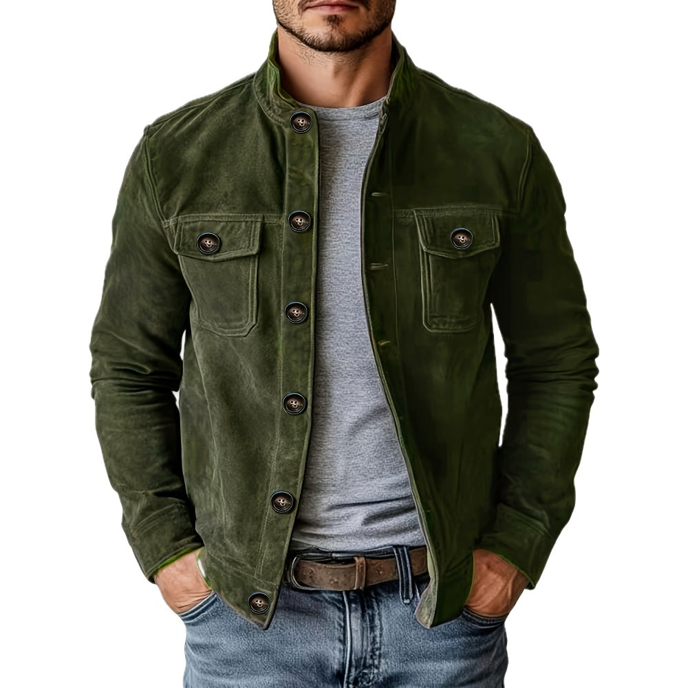 Adrian Knox Stand-Collar Jacket - Green - view 1