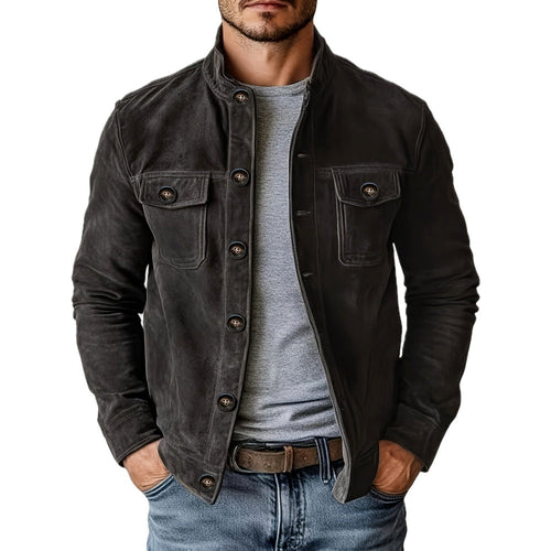 Adrian Knox Stand-Collar Jacket - Grey - view 1