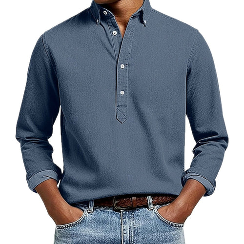 Adriel Martin Saul Shirt - Navy - view 1