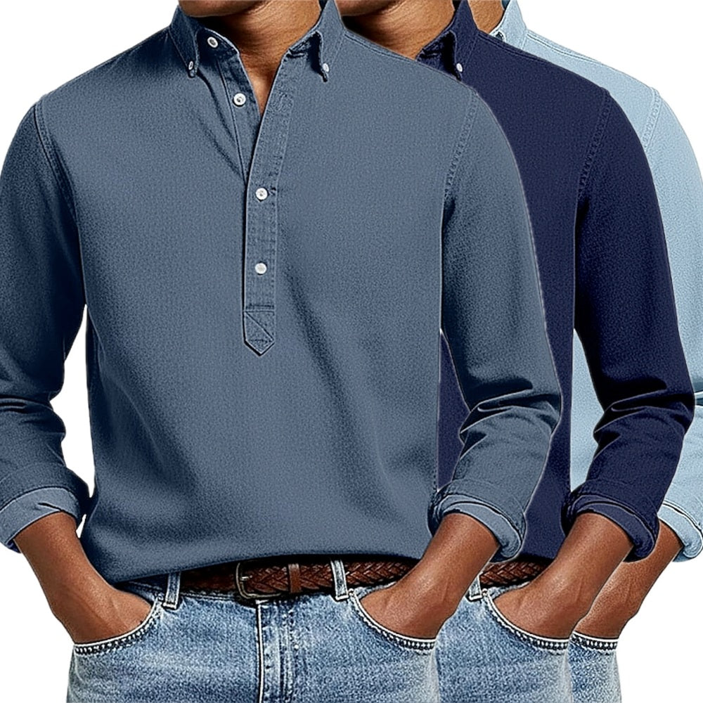 Adriel Martin Saul Shirt - Navy - view 2