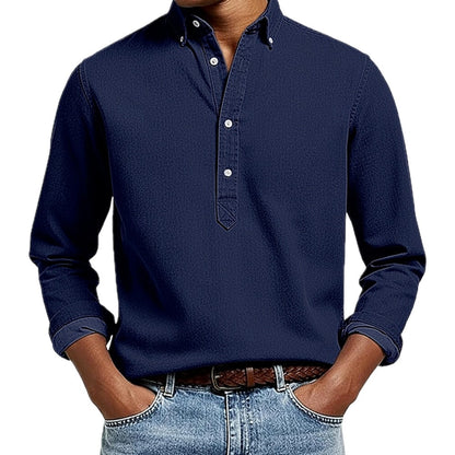 Adriel Martin Saul Shirt - Navy Blue - view 1