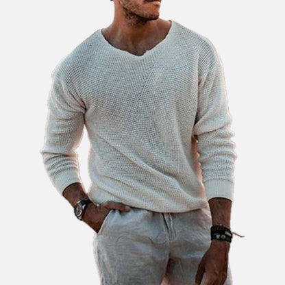 Alaric Mercer Cropped Sweater - White - view 1