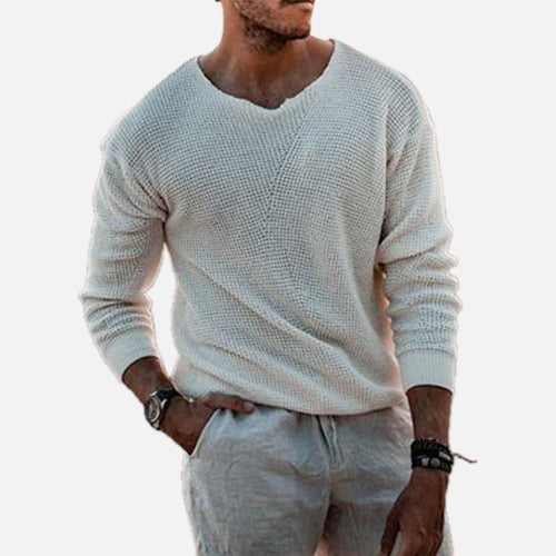 Alaric Mercer Cropped Sweater - White - view 1