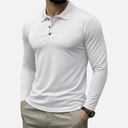 Alden Brooks Long-Sleeve Polo - White - view 1