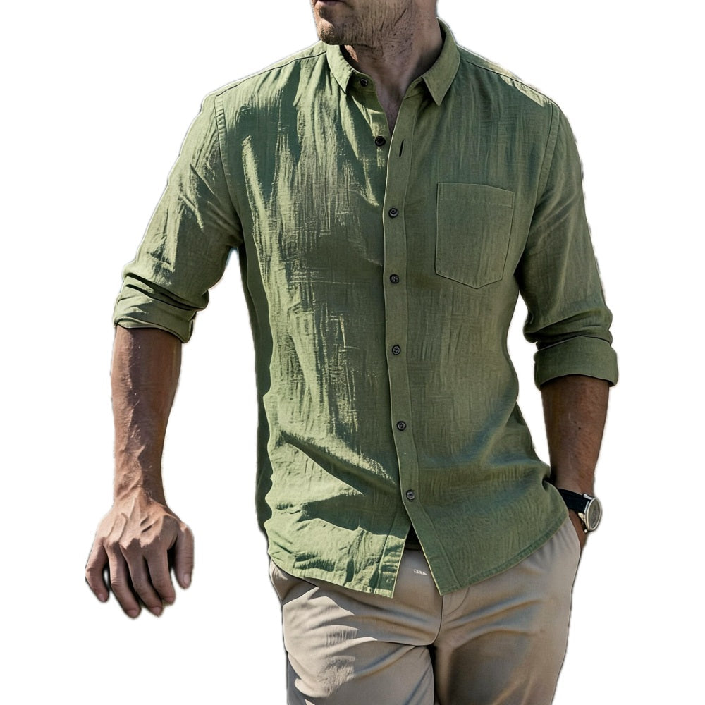 Alton Pierce Button Shirt - Green - view 1