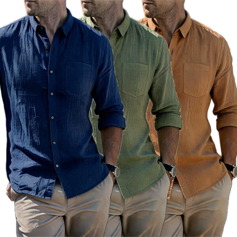 Alton Pierce Button Shirt - Navy - view 2