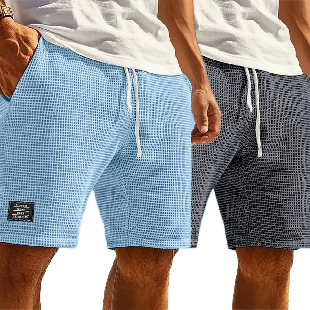 Alvin Soren Heath Shorts - Blue - view 2