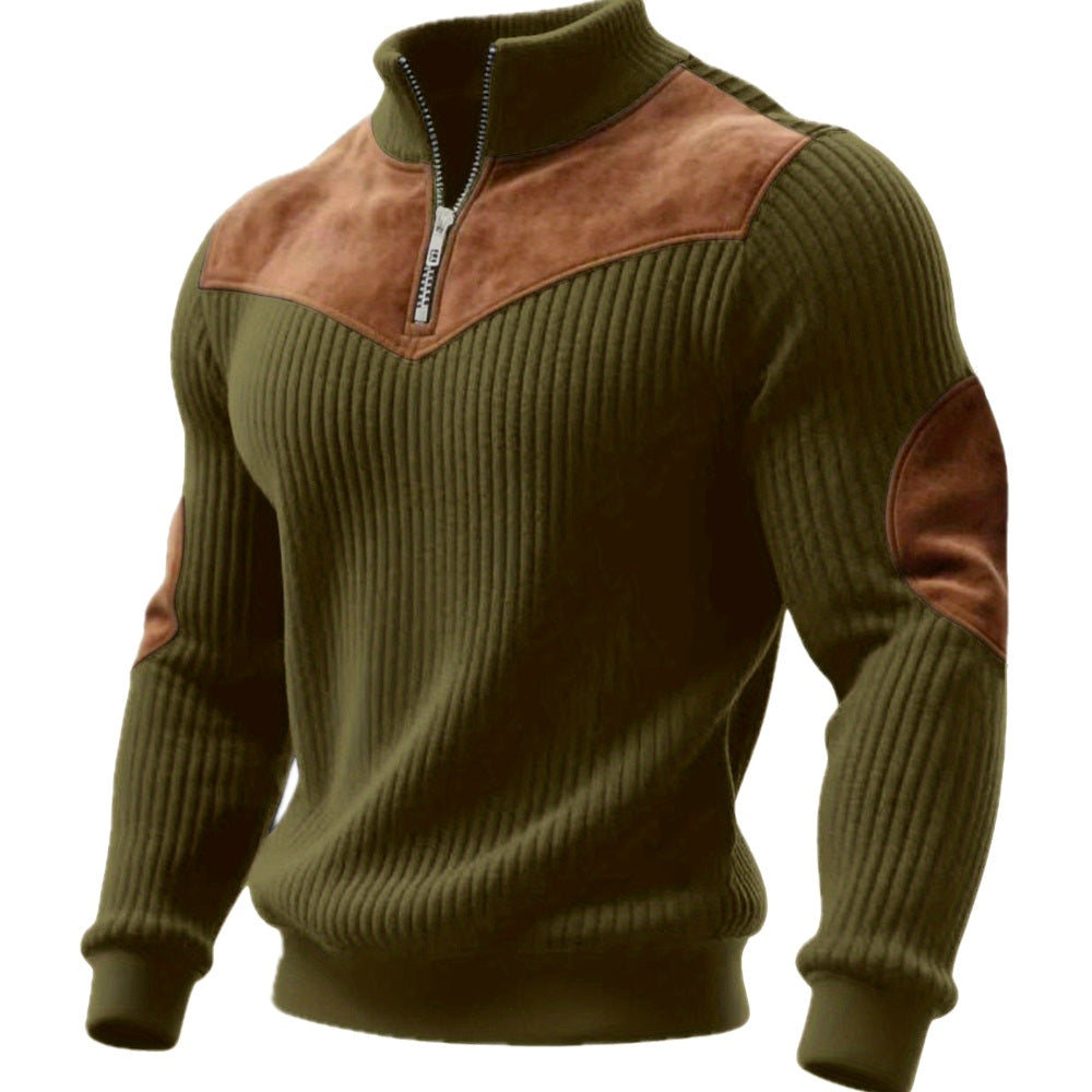 Ambrose Kieran Neil Sweater - Olive - view 1