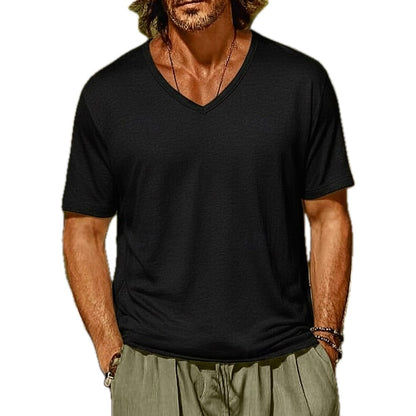 Arden Pike V-Neck Tee - Black - view 1
