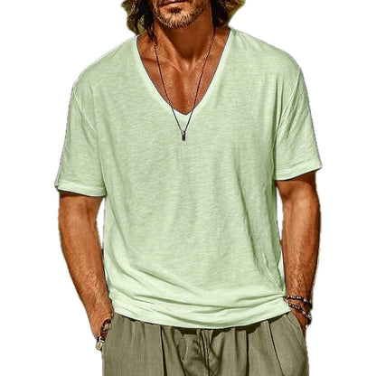 Arden Pike V-Neck Tee - Green - view 1