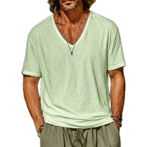 Arden Pike V-Neck Tee - Green - view 1
