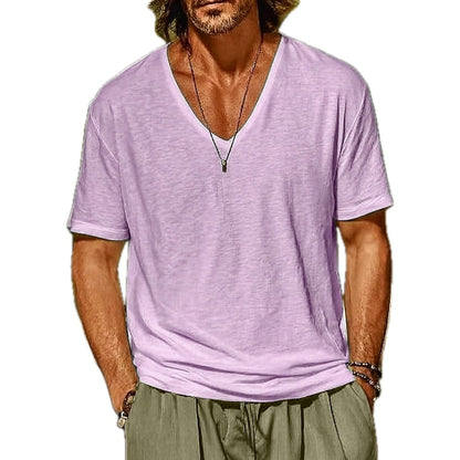 Arden Pike V-Neck Tee - Purple - view 1