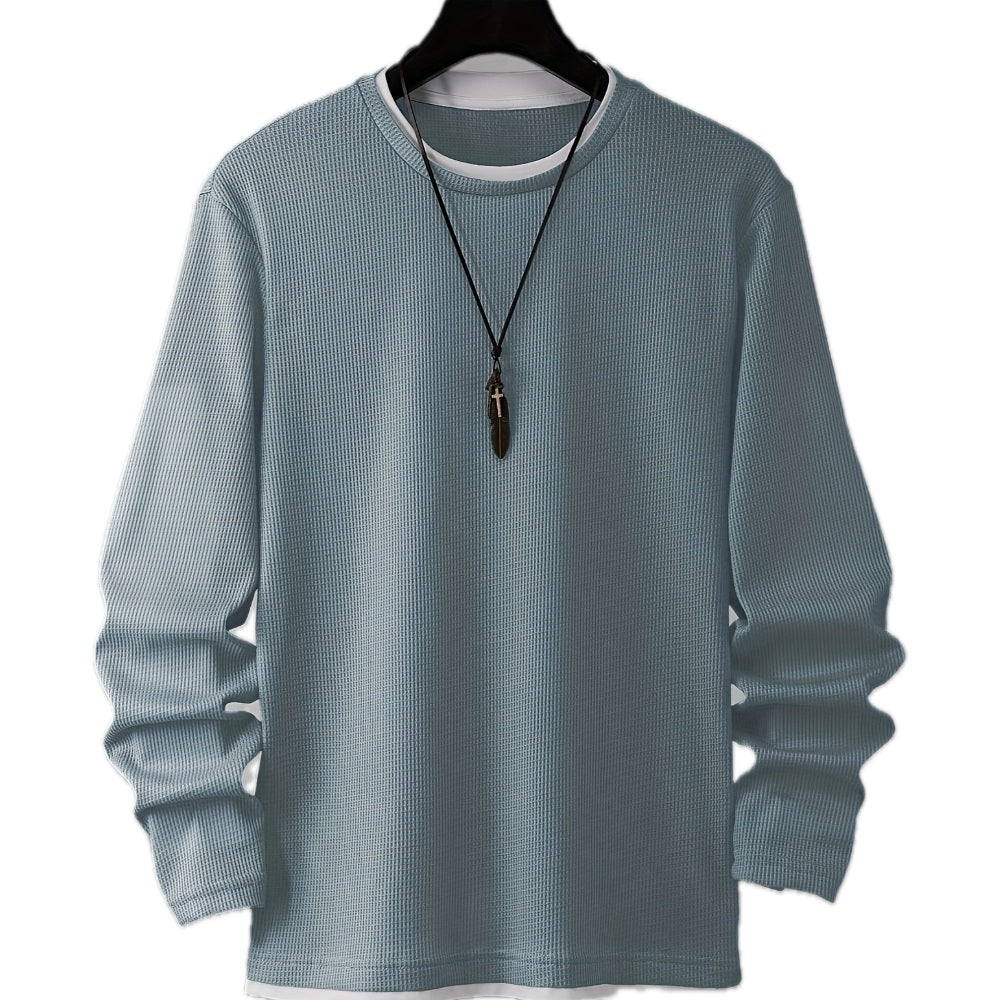 Avery Sloan Waffle Tee - Blue - view 1
