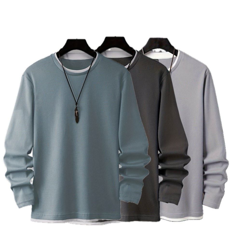Avery Sloan Waffle Tee - Blue - view 2