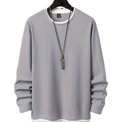 Avery Sloan Waffle Tee - Light Grey - view 1