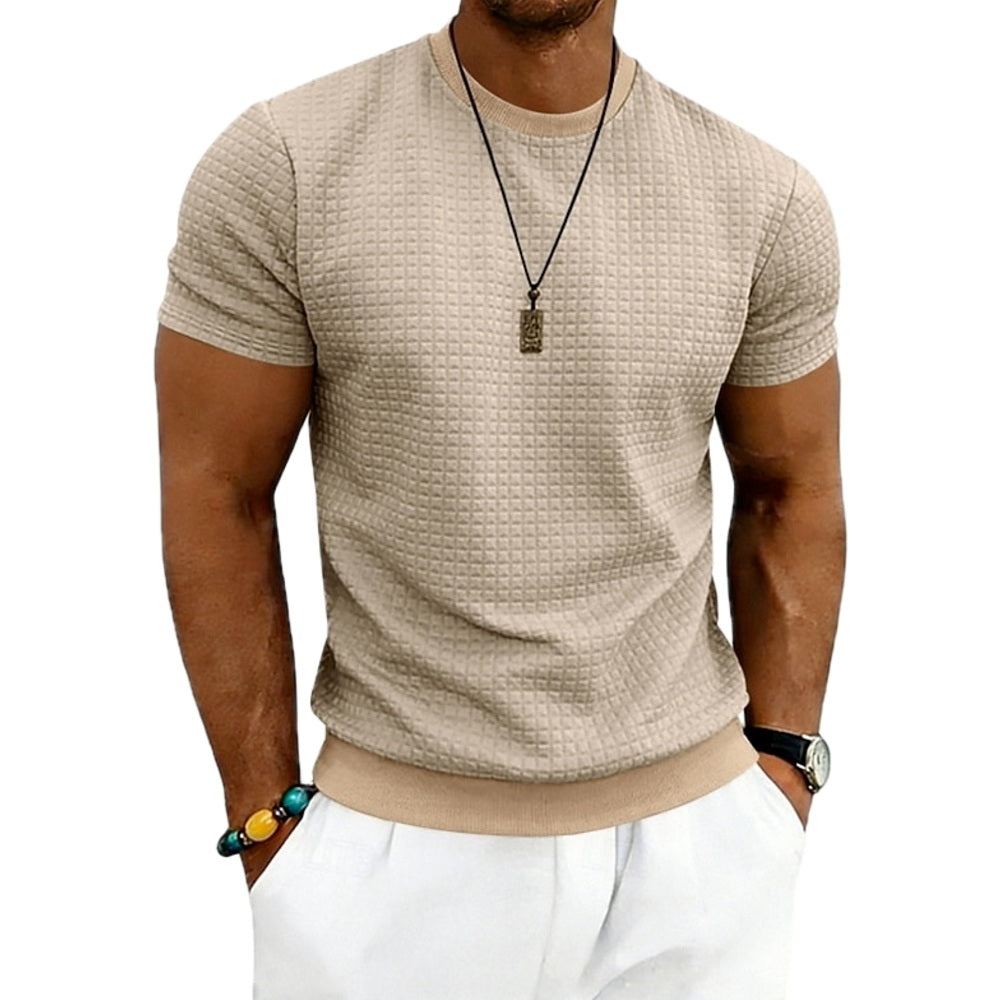 Bennett Hale Textured Tee - Khaki - view 1