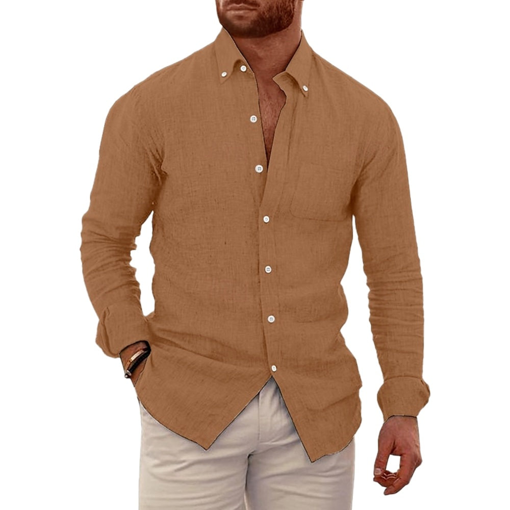 Bennett Rowan Button-Down Shirt - Brown - view 1
