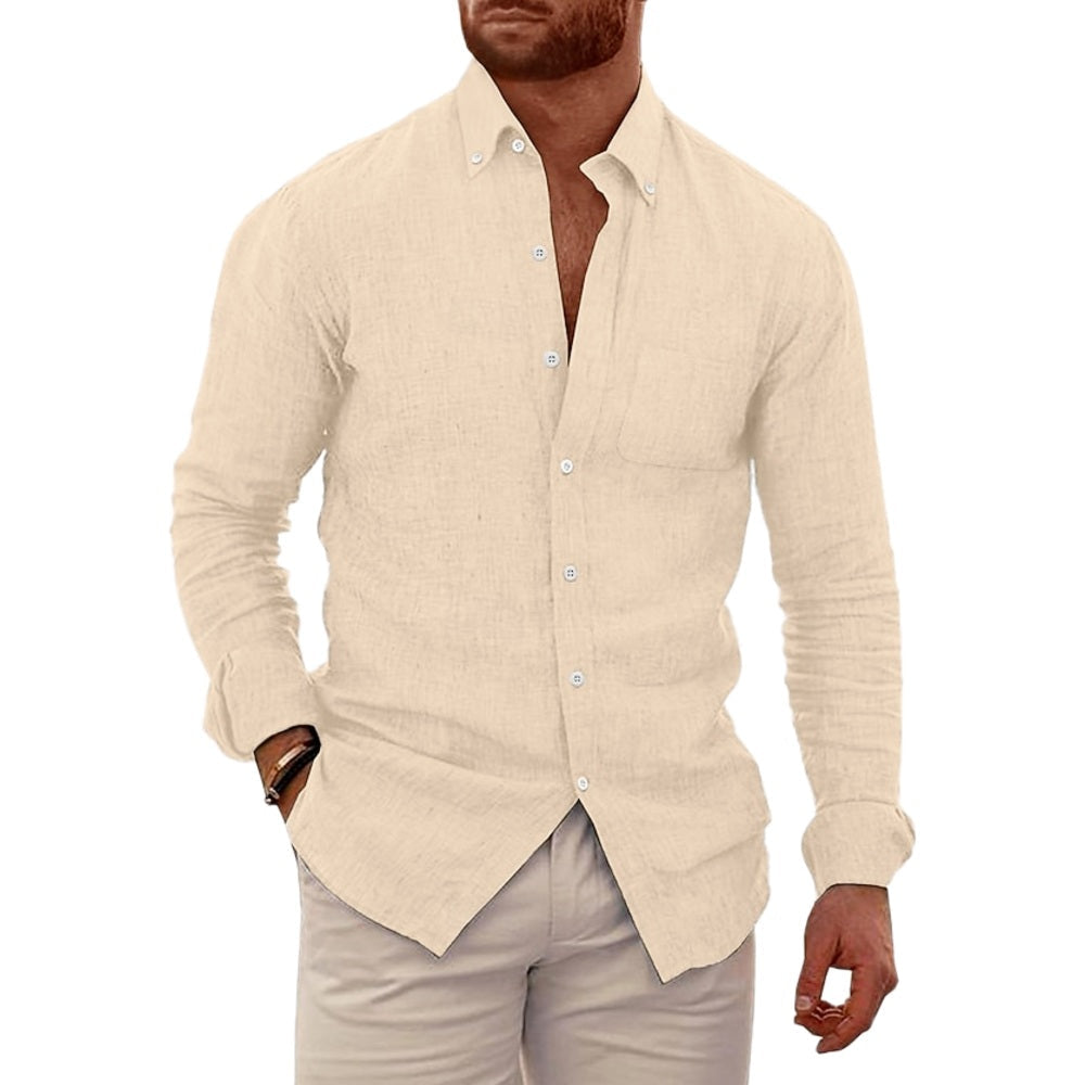 Bennett Rowan Button-Down Shirt - Khaki - view 1