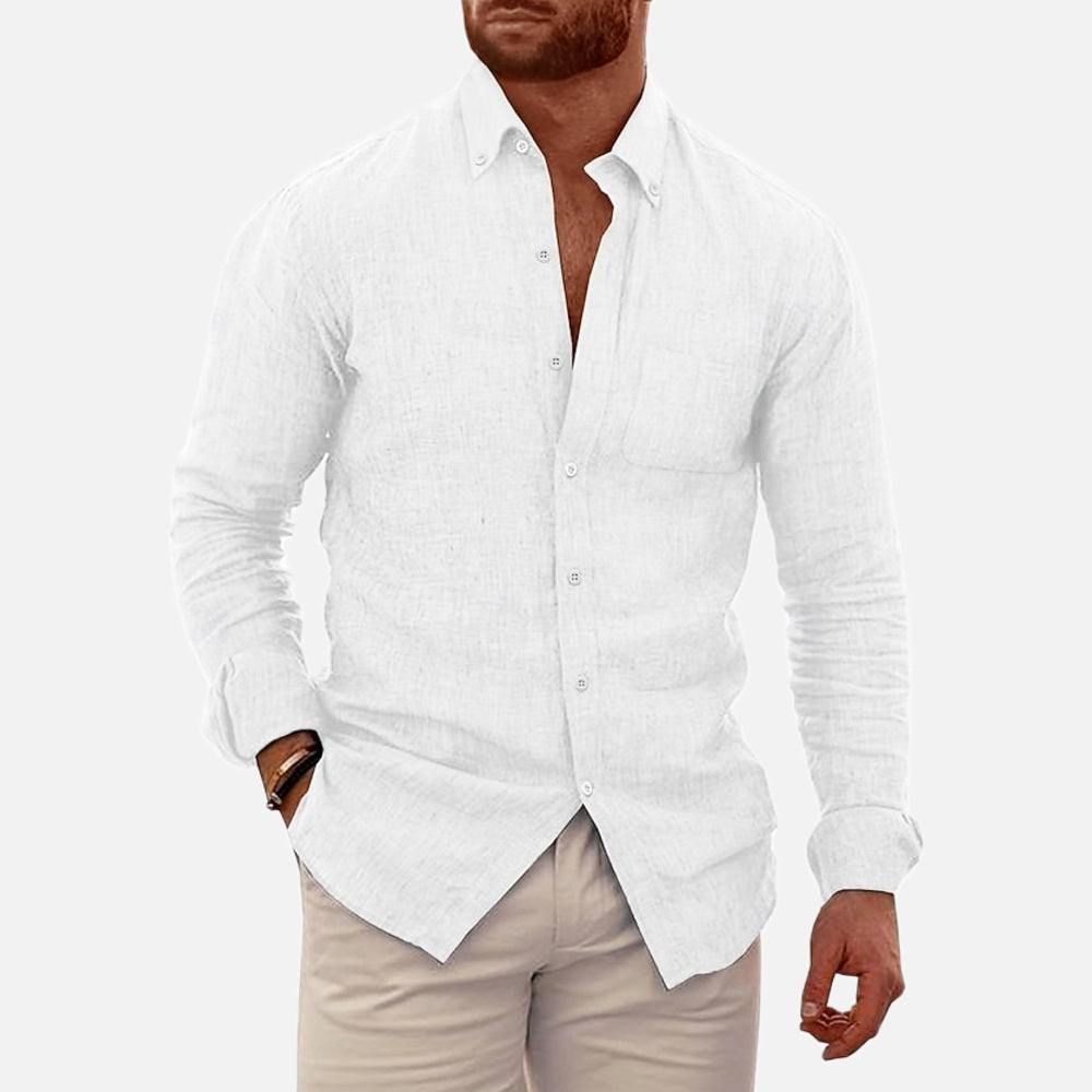 Bennett Rowan Button-Down Shirt - White - view 1