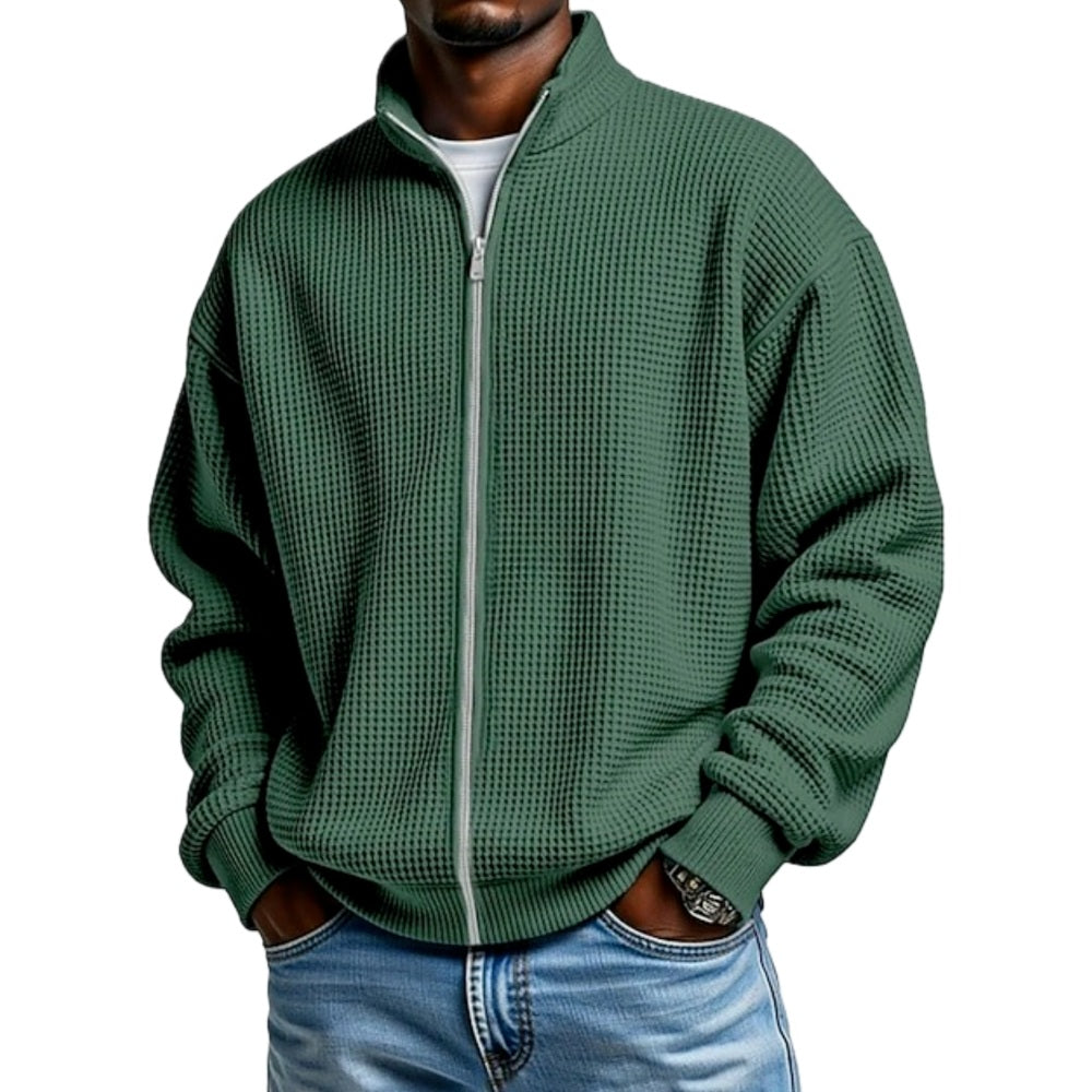 Bennett Rowe Waffle Jacket - Green - view 1