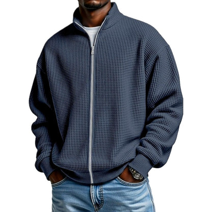 Bennett Rowe Waffle Jacket - Navy - view 1