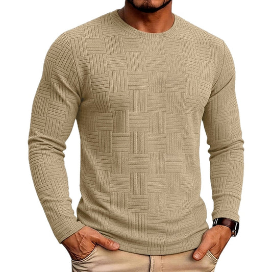 Blaine Carter Jacquard Tee - Khaki - view 1