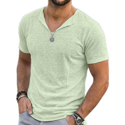 Blaine Mercer V-Neck Tee - Green - view 1