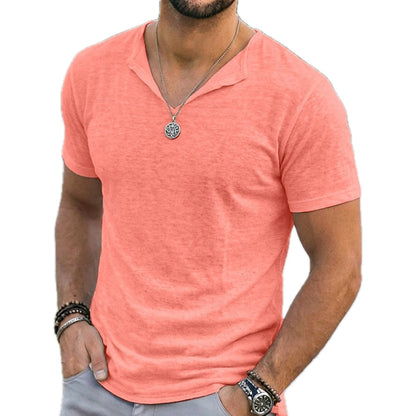 Blaine Mercer V-Neck Tee - Pink - view 1